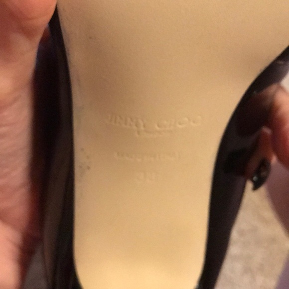 Jimmy Choo Siskin Ankle Strap Two Tone Heels 38 - Picture 8 of 8